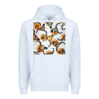 White native american aztec seamless pattern 7 Premium Hoodie - BundleAndBundleShop