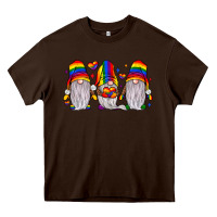 Chocolate Brown pride gnome Heavy Core Tee - JahusDesignShop