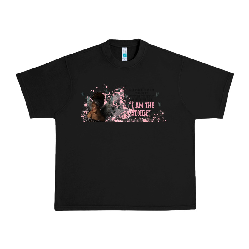 I Am The Storm With Girl And Butterflies Urban Heavy Tee by TumblerDesignByShophia | Teevron