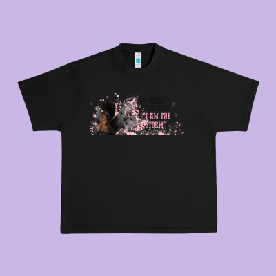 I Am The Storm With Girl And Butterflies Urban Heavy Tee Designed By Tumblerdesignbyshophia