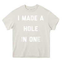 Cream Funny Golf Shirts For Men Women Hole In One Golf Gag Gifts Heavy Core Tee - minhPixels