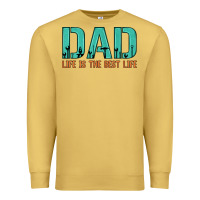Antique Gold dad life is the best life Premium Sweatshirt - Artiststas