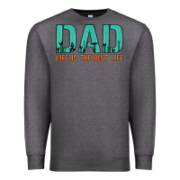 Charcoal Heather dad life is the best life Premium Sweatshirt - Artiststas