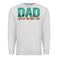 Dove Grey dad life is the best life Premium Sweatshirt - Artiststas