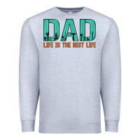 Heather Grey dad life is the best life Premium Sweatshirt - Artiststas