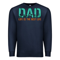 Navy dad life is the best life Premium Sweatshirt - Artiststas