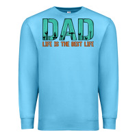 Ocean Blue dad life is the best life Premium Sweatshirt - Artiststas