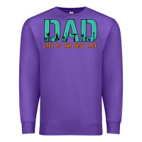Purple dad life is the best life Premium Sweatshirt - Artiststas
