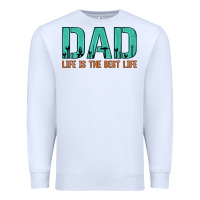 White dad life is the best life Premium Sweatshirt - Artiststas