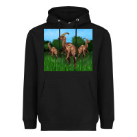 Black parasaurolophus Heavyweight Hoodie - Artiststas