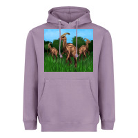 Lavender parasaurolophus Heavyweight Hoodie - Artiststas
