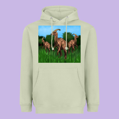 Parasaurolophus Heavyweight Hoodie Designed By Artiststas