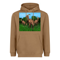 Toasted Coconut parasaurolophus Heavyweight Hoodie - Artiststas