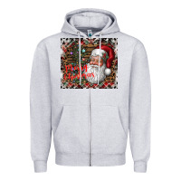 Heather Grey merry Christmas Zipper Hoodie - CowhideDigitalArt