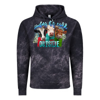 Cloud Black heifers its cold outside Vintage Hoodie - CowGirlArtShop