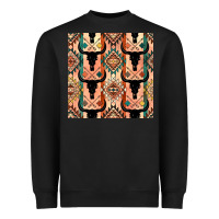 Black native american aztec seamless pattern 4 Heavyweight Sweatshirt - BundleAndBundleShop