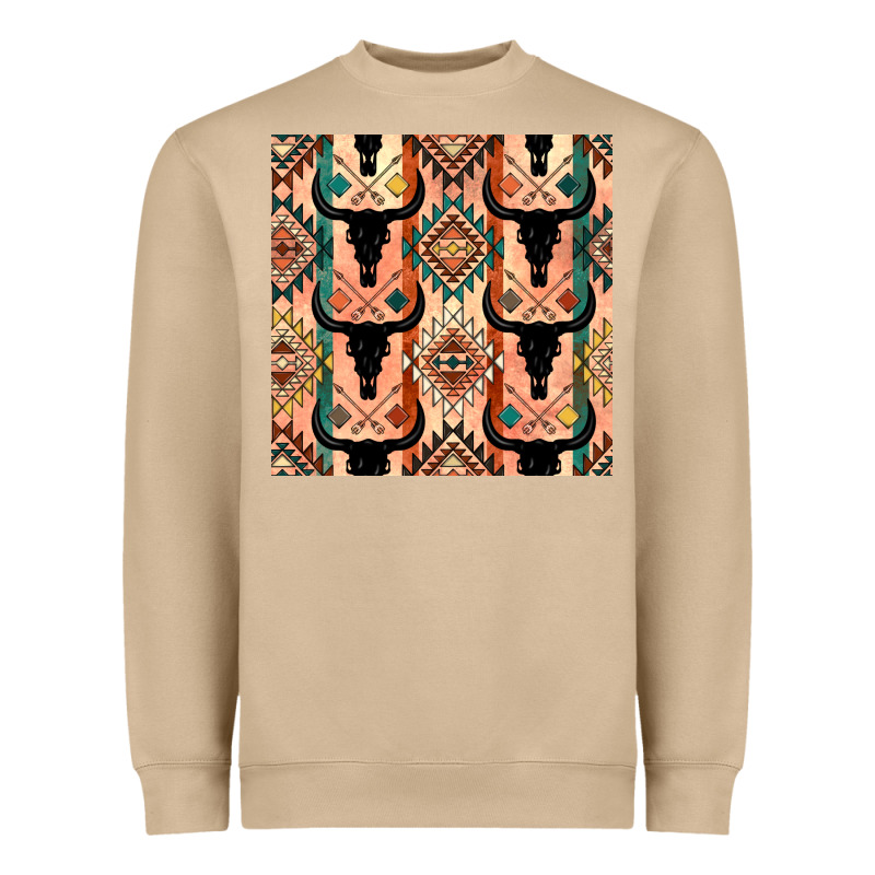 Native American Aztec Seamless Pattern 4 Heavyweight Sweatshirt by BundleAndBundleShop | Teevron