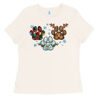 Bone Christmas paws Ladies Tee - RanaPortraitStore