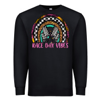 Black race day vibes rainbow Premium Sweatshirt - Artiststas