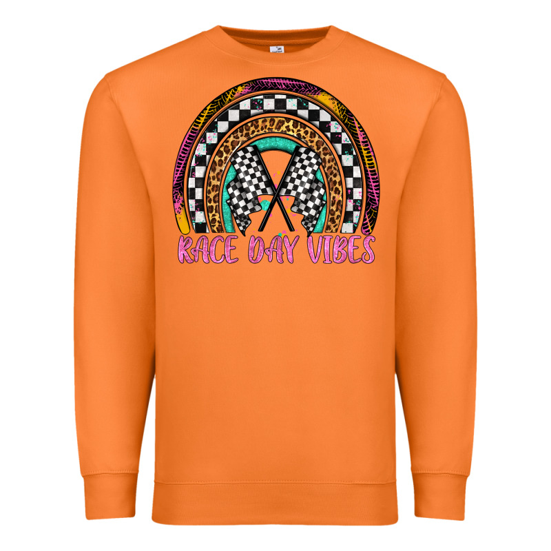 Race Day Vibes Rainbow Premium Sweatshirt by Artiststas | Teevron