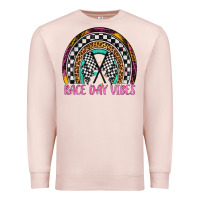 Pale Pink race day vibes rainbow Premium Sweatshirt - Artiststas