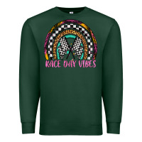 Sports Green race day vibes rainbow Premium Sweatshirt - Artiststas