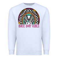 White race day vibes rainbow Premium Sweatshirt - Artiststas