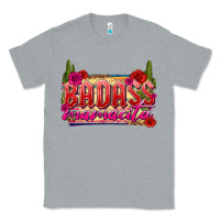Heather Grey Badass Mamacita Classic Tee - texasbilliewilder