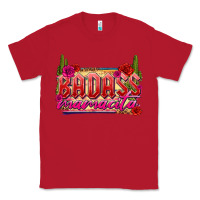 Red Badass Mamacita Classic Tee - texasbilliewilder