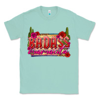 Seafoam Badass Mamacita Classic Tee - texasbilliewilder