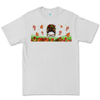Dove Grey christmas mama messy bun Premium Tee - Jasminsmagicworld