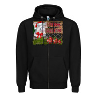 Black merry Christmas pig Zipper Hoodie - CowhideDigitalArt