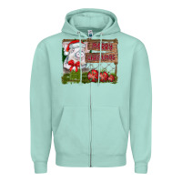 Seafoam merry Christmas pig Zipper Hoodie - CowhideDigitalArt