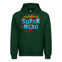 Forest Green my dad is my super hero Urban Hoodie - AdoDesignShop