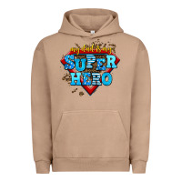 Pigment Burro my dad is my super hero Urban Hoodie - AdoDesignShop