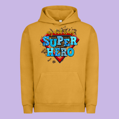 My Dad Is My Super Hero Urban Hoodie Designed By Adodesignshop