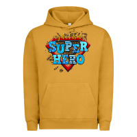 Pigment Peanut Butter my dad is my super hero Urban Hoodie - AdoDesignShop