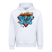 White my dad is my super hero Urban Hoodie - AdoDesignShop
