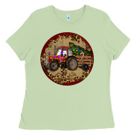 Matcha Christmas Tractor Ladies Tee - RanaPortraitStore