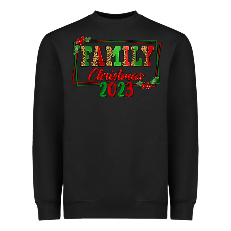 Family Christmas 2023 Heavyweight Sweatshirt by FaDigitalArtStudio | Teevron