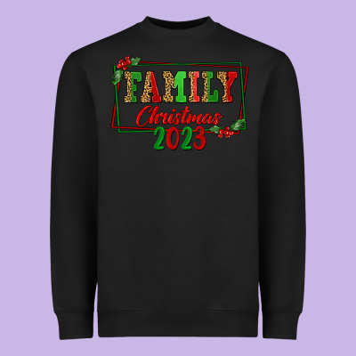 Family Christmas 2023 Heavyweight Sweatshirt Designed By Fadigitalartstudio