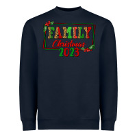 Navy Family Christmas 2023 Heavyweight Sweatshirt - FaDigitalArtStudio