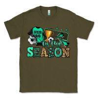 Army Green tis the season soccer Classic Tee - Jasminsmagicworld