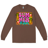 Chestnut summer vibes leopard background Long Sleeve Tee - Jasminsmagicworld