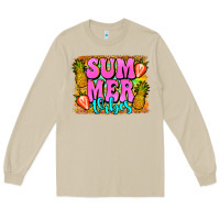 Mushroom summer vibes leopard background Long Sleeve Tee - Jasminsmagicworld