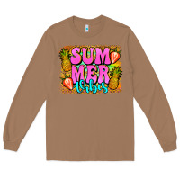 Toasted Coconut summer vibes leopard background Long Sleeve Tee - Jasminsmagicworld