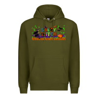Army Green salty witch libbey glass Premium Hoodie - BundleAndBundleShop
