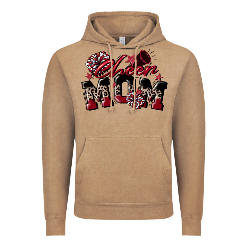 Cheer Mom  Maroon Vintage Hoodie by CowGirlArtShop | Teevron