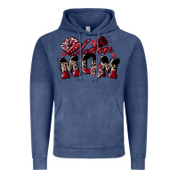 Vintage Denim cheer mom  maroon Vintage Hoodie - CowGirlArtShop