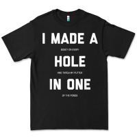 Black Funny Golf Shirts For Men Women Hole In One Golf Gag Gifts Premium Tee - minhPixels